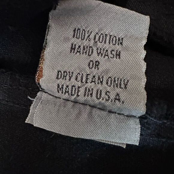 Sap Man vintage  Western Denim and vegan leather Vest in black and tan - Size M - Picture 4 of 7